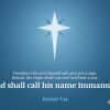 They will call him Immanuel